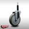 Service Caster 5'' SS Gray Poly Wheel Swivel 3/4'' Expanding Stem Caster SCC-SSEX20S514-PPUB-34 - alternate 2